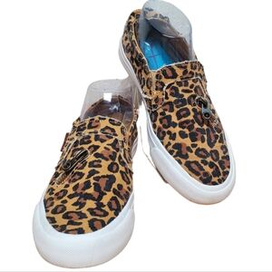 Blowfish Mariachi Leopard Slip On Sneakers Size 7M